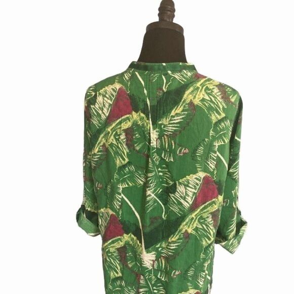 Calvin Klein Vivid Green Top Size Medium - Picture 9 of 10